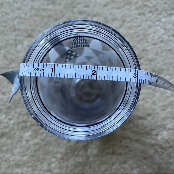 2013 Starbucks Christmas 16oz Tumbler - Black, White, Gold Trees - VGUC - Picture 8 of 9